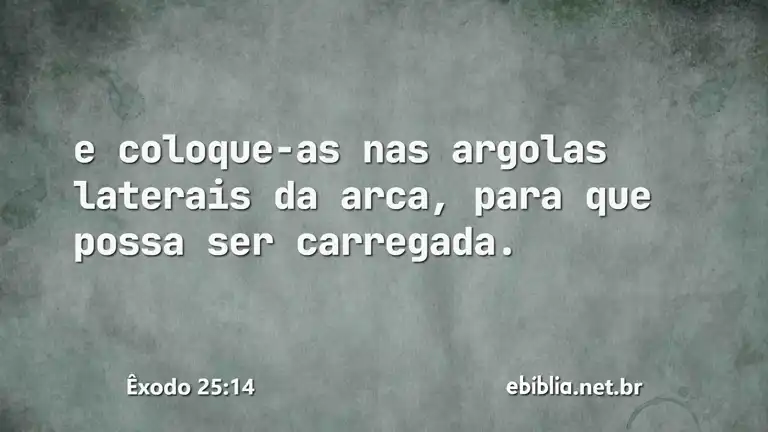 Êxodo 25:14