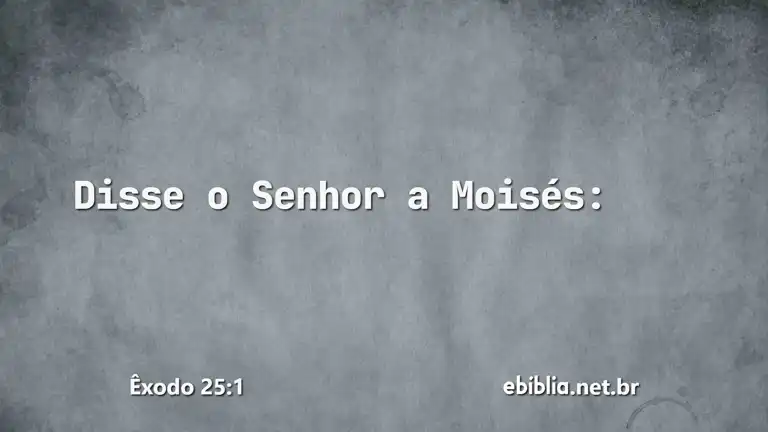 Êxodo 25:1