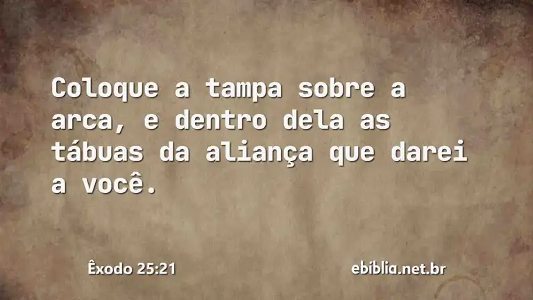 Êxodo 25:21