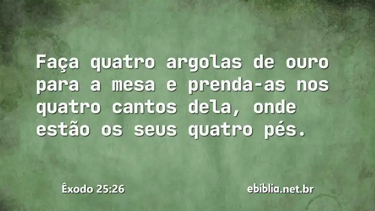 Êxodo 25:26