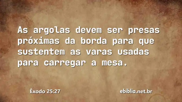 Êxodo 25:27