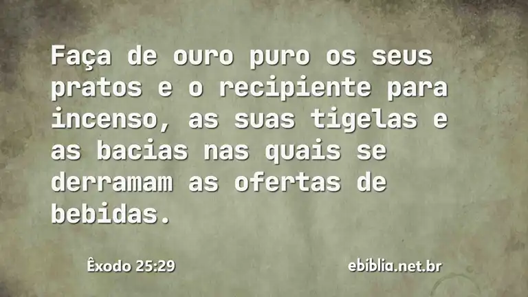 Êxodo 25:29