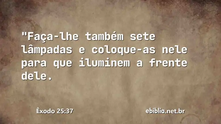 Êxodo 25:37