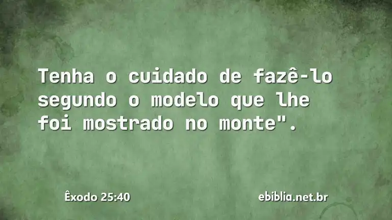 Êxodo 25:40