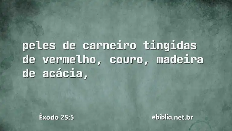 Êxodo 25:5