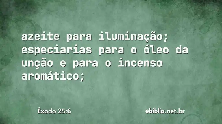 Êxodo 25:6