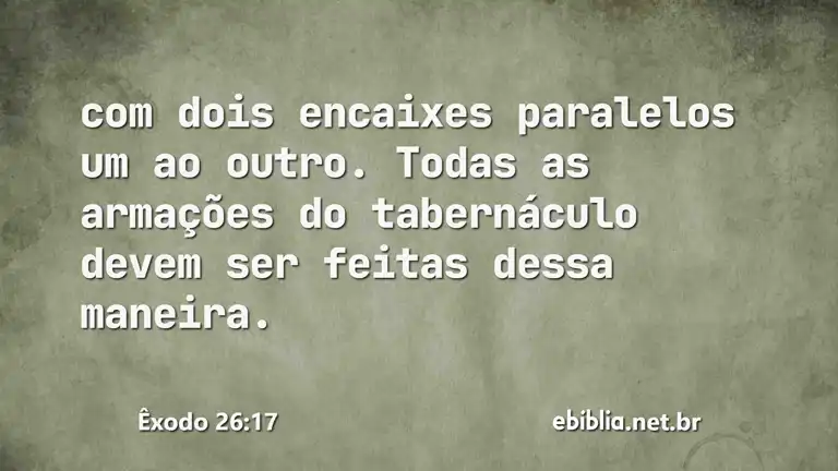 Êxodo 26:17