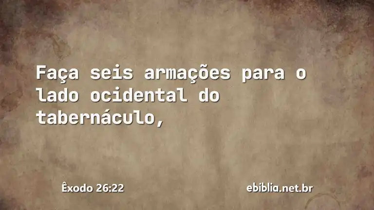 Êxodo 26:22