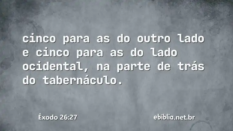 Êxodo 26:27