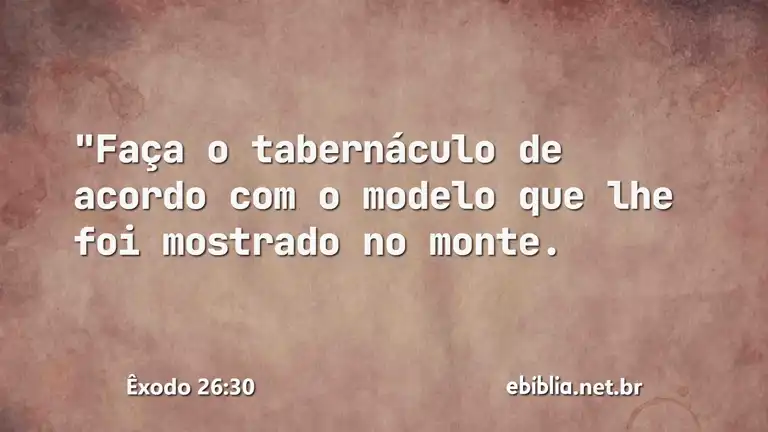 Êxodo 26:30