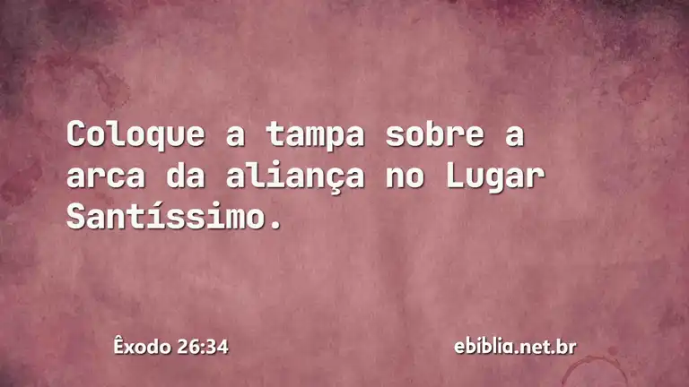 Êxodo 26:34