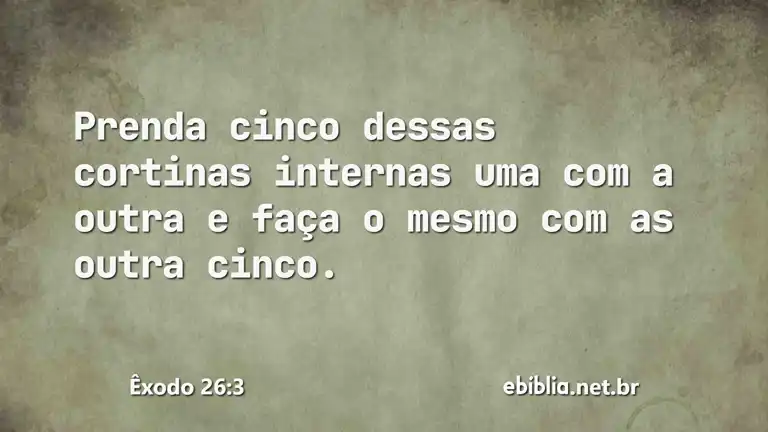 Êxodo 26:3