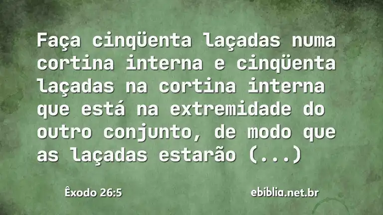 Êxodo 26:5