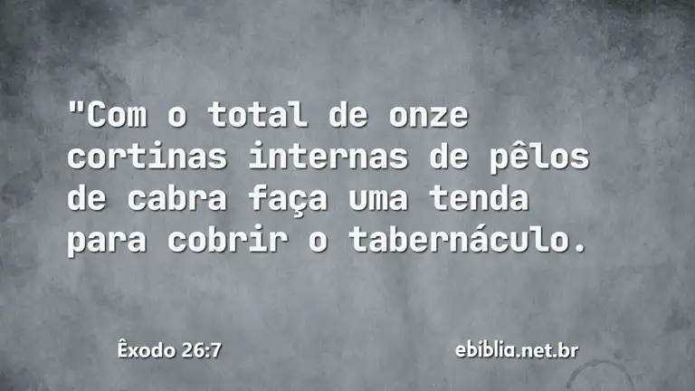 Êxodo 26:7