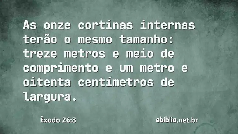 Êxodo 26:8