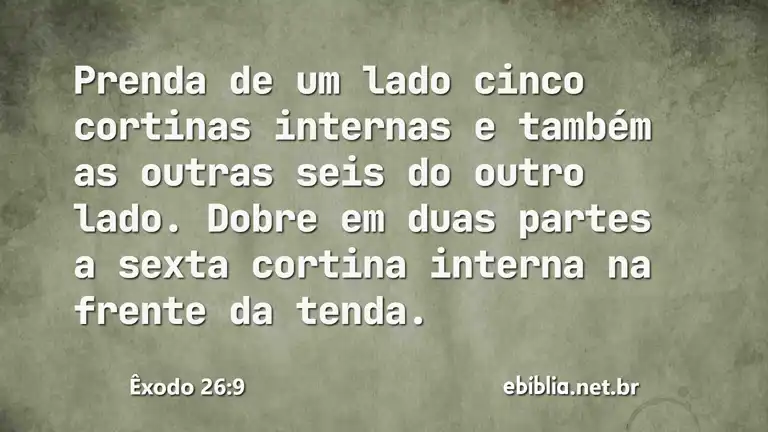 Êxodo 26:9