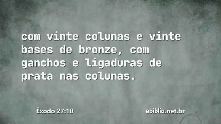 Êxodo 27:10