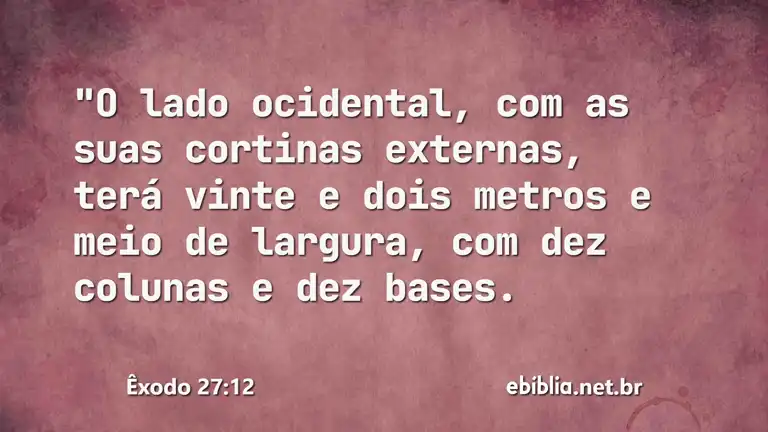 Êxodo 27:12