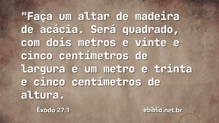 Êxodo 27:1