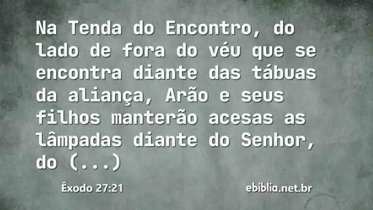 Êxodo 27:21