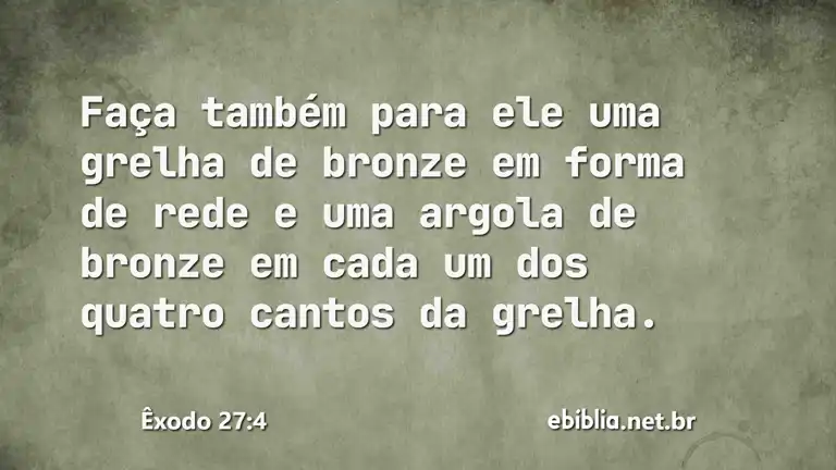 Êxodo 27:4