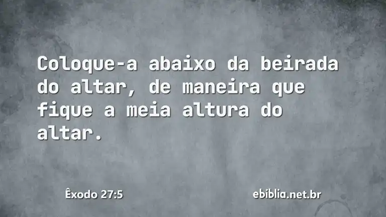 Êxodo 27:5