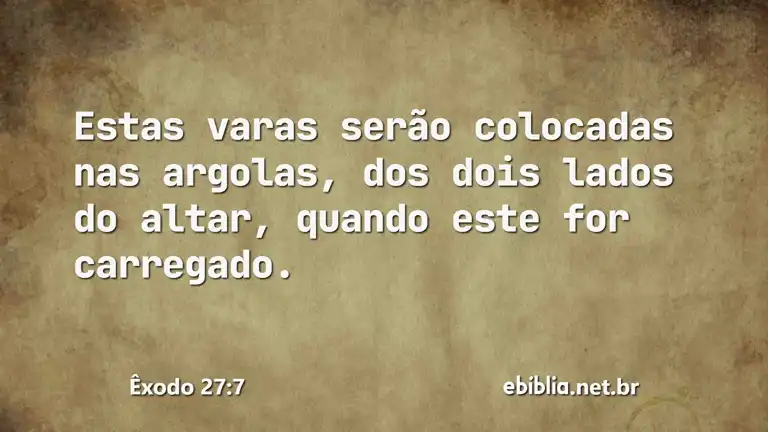 Êxodo 27:7