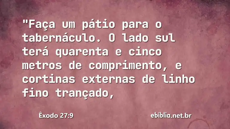 Êxodo 27:9