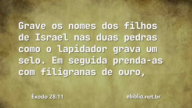 Êxodo 28:11