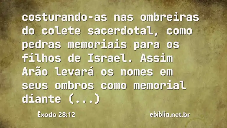 Êxodo 28:12