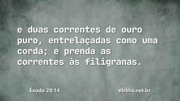 Êxodo 28:14