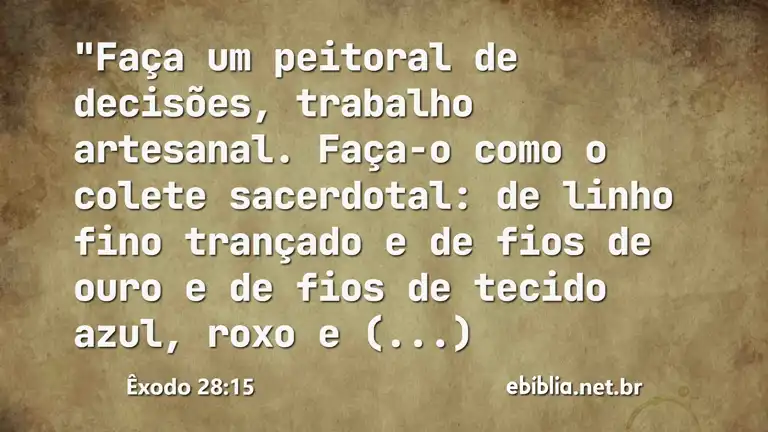 Êxodo 28:15