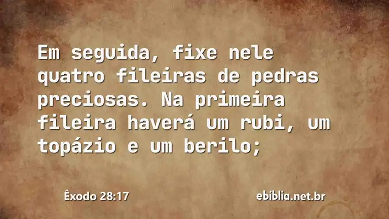 Êxodo 28:17