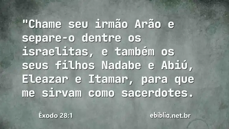 Êxodo 28:1