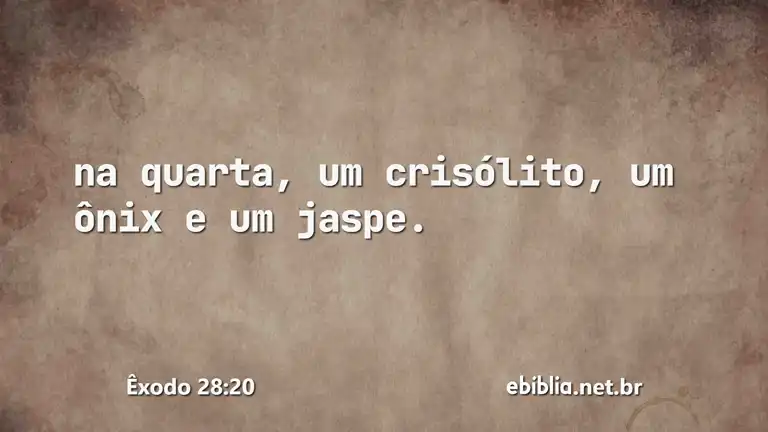 Êxodo 28:20