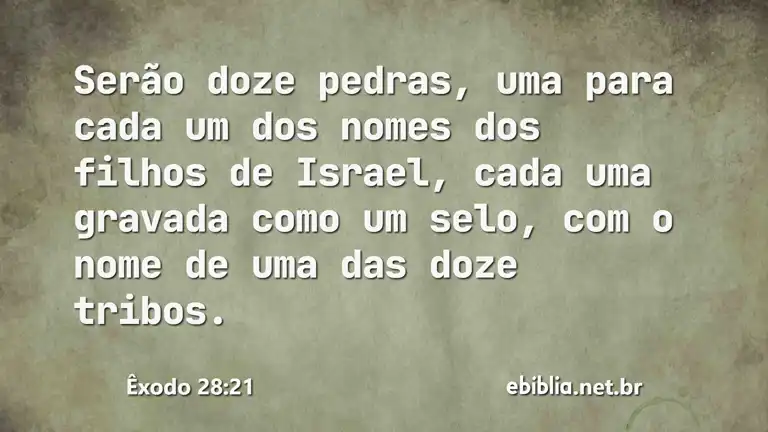 Êxodo 28:21