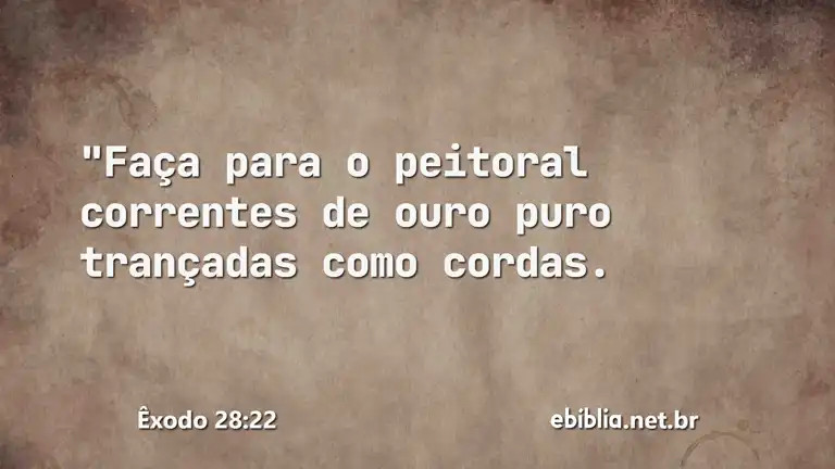 Êxodo 28:22