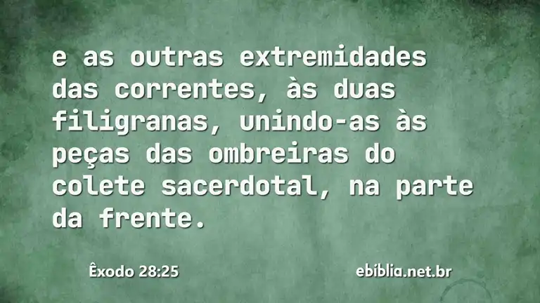 Êxodo 28:25