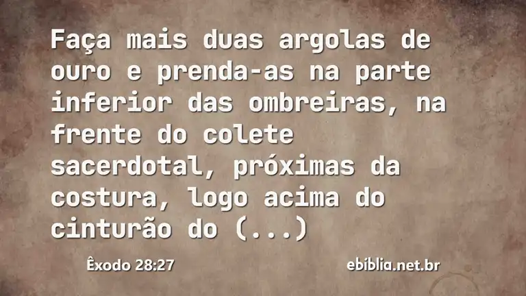 Êxodo 28:27