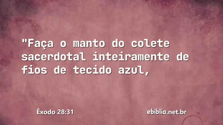 Êxodo 28:31