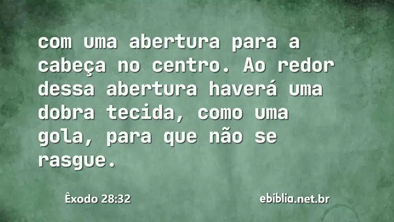 Êxodo 28:32