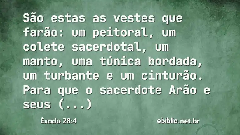 Êxodo 28:4