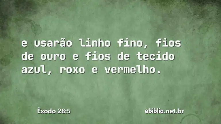 Êxodo 28:5