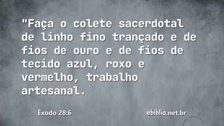 Êxodo 28:6