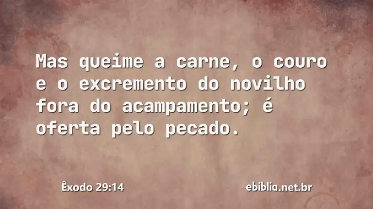 Êxodo 29:14