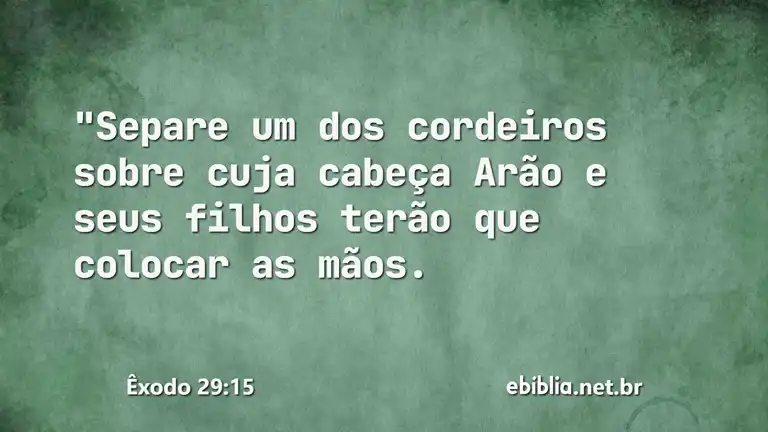 Êxodo 29:15