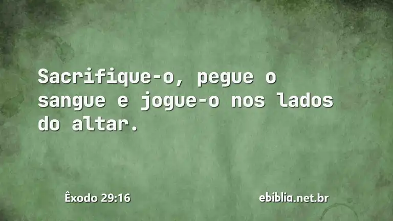 Êxodo 29:16