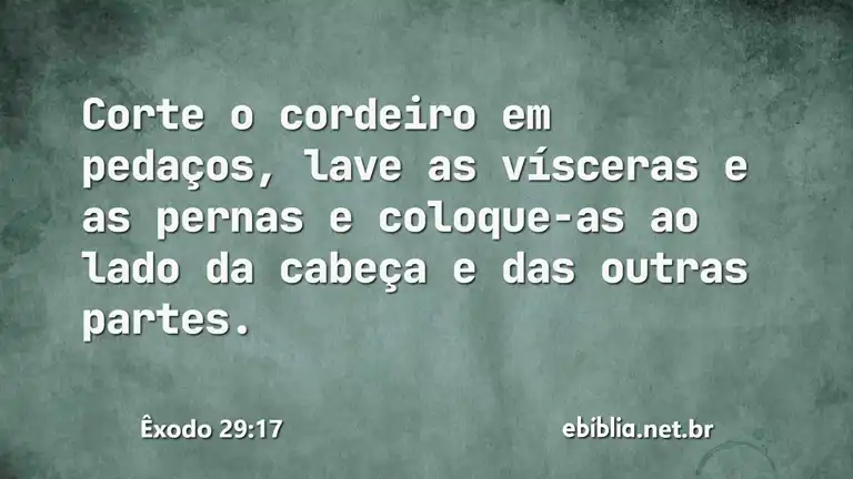 Êxodo 29:17