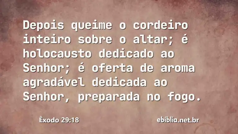 Êxodo 29:18