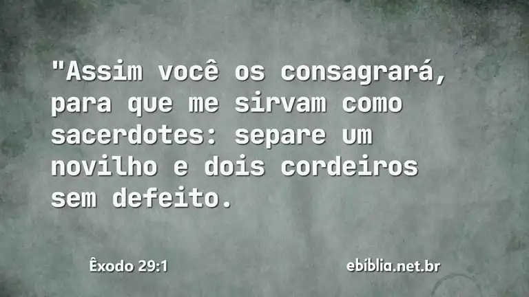 Êxodo 29:1